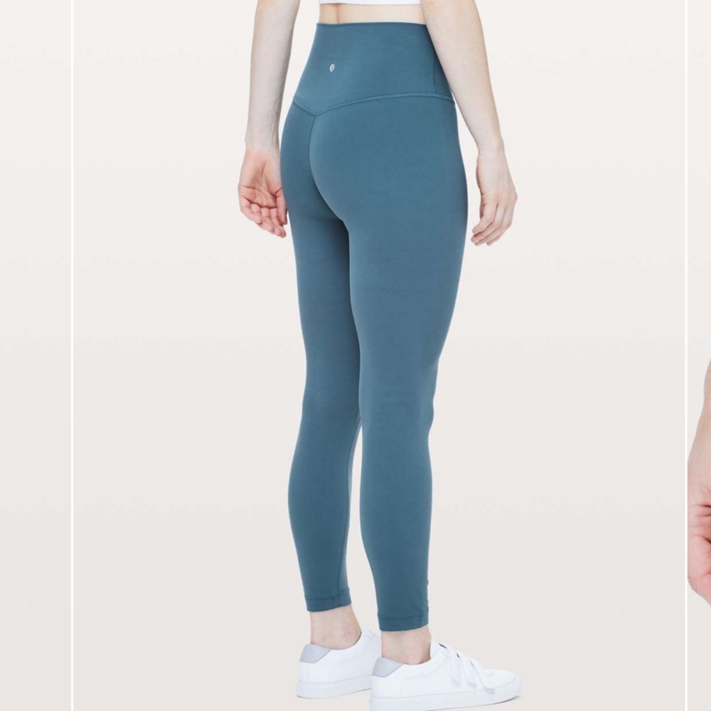 EUC Lululemon Align II 25” Blue HR Size 4 Leggings - Picture 3 of 11
